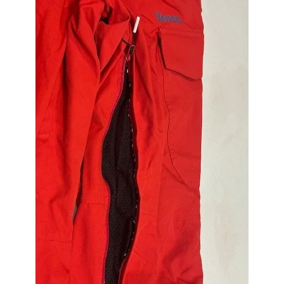 Bench UK Mens Ski Snowboarding Waterproof Pants Red Cargo Pockets NWT - M - Picture 5 of 16